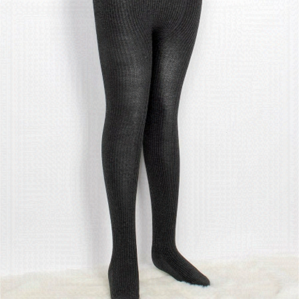 TRÏBE Stretchy Full-length Footed Ribbed Tights